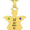 Angel Necklace with Two Stones