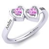 Heart Shaped Initial Ring