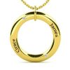 Personalized Ring Shape Name Necklace